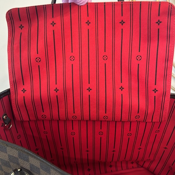 Louis Vuitton Neverfull Damier MM Brown/Cherry EUC 💯Authentic - Picture 12 of 17